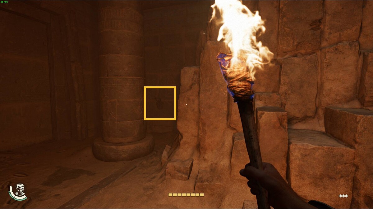 Indiana Jones and the Great Circle Sanctuary of the Ancient Gold Mask puzzle: Gold Mask chamber.