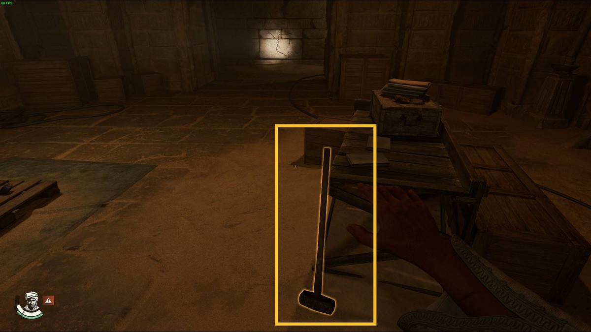 Indiana Jones and the Great Circle Secret of the Queen Mother mural puzzle: Egyptian painting in a chamber.