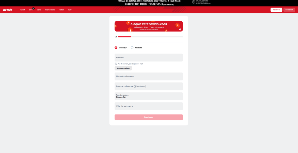 inscription sur betclic ethereum