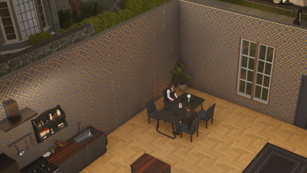 Image of two Zois enjoying a dinner in their house on Ultra graphics settings in inZOI.