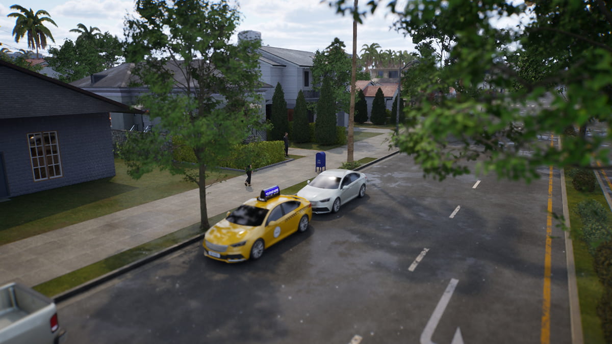 Image of a peaceful neighborhood in inZOI.