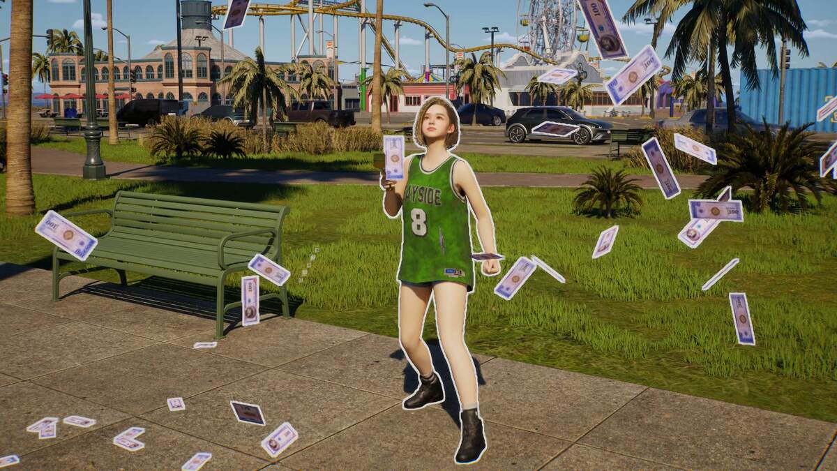 inZOI money: Zoi using a money shooter.