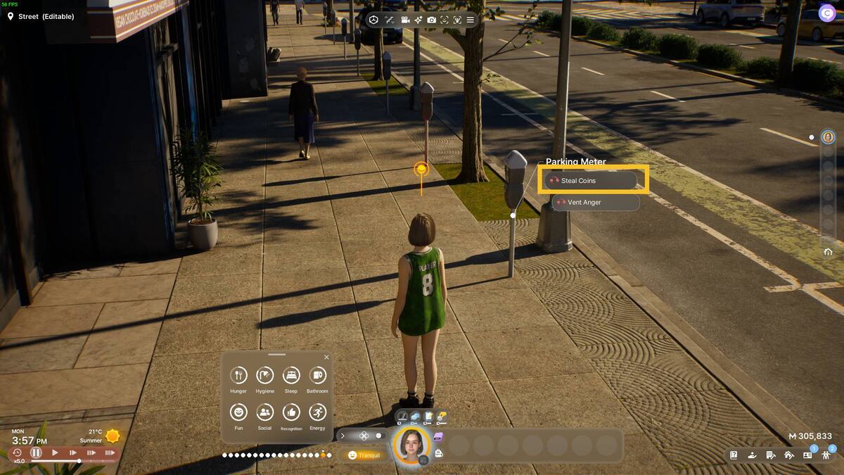inZOI money: parking meter.