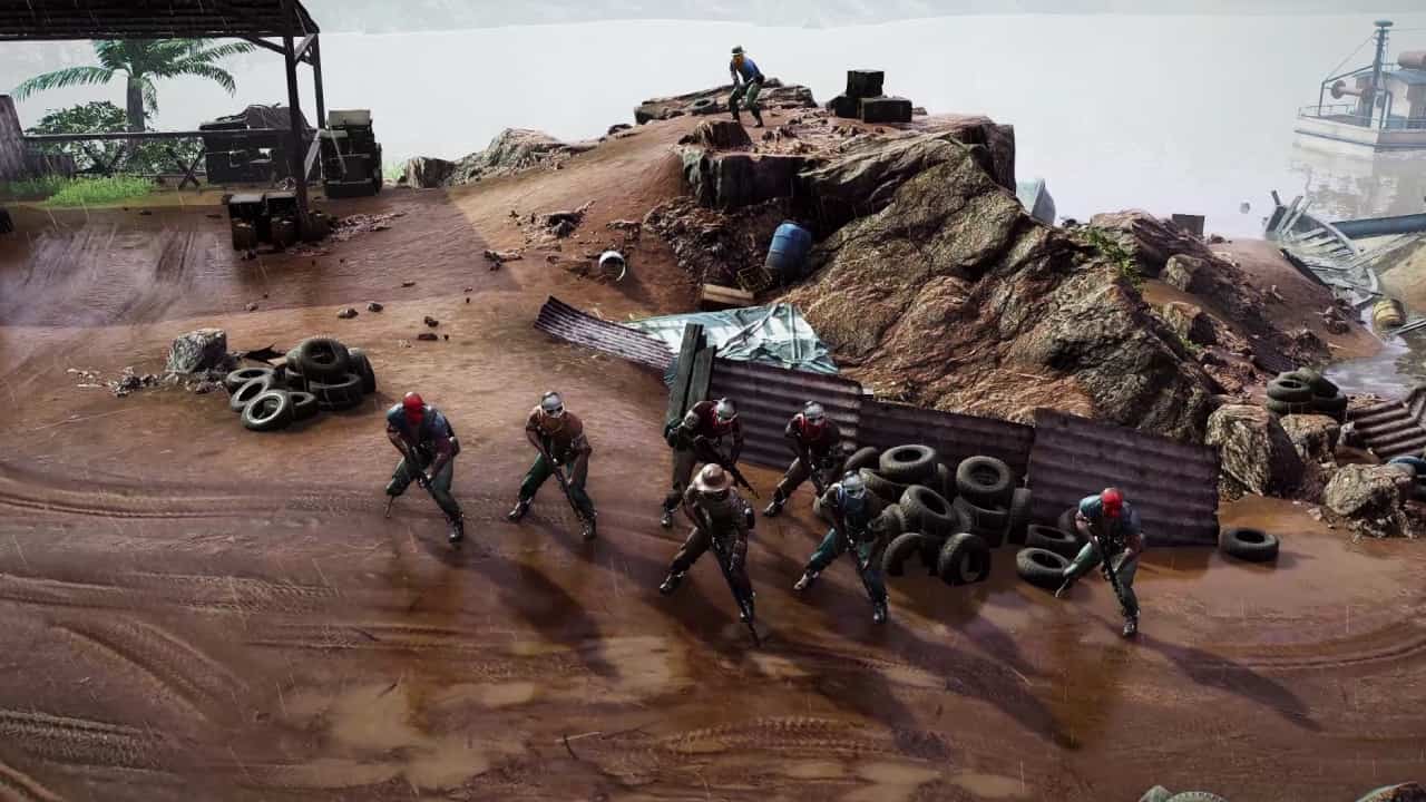 Jagged Alliance 3 talents, traits and perks: A group of Legion enemies become alerted to the mercenaries' precense.