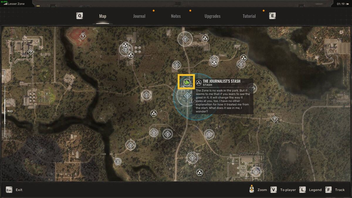Stalker 2 Journalist's Stash locations: Stalker tracking down stashes.
