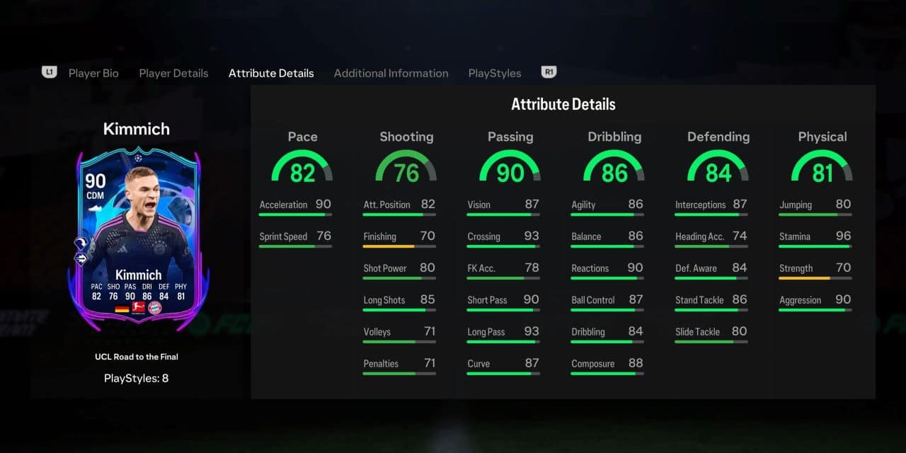 kimmich rttf player profile fc 24