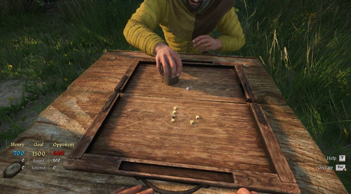 How to play Dice in Kingdom Come Deliverance 2: Dice table.