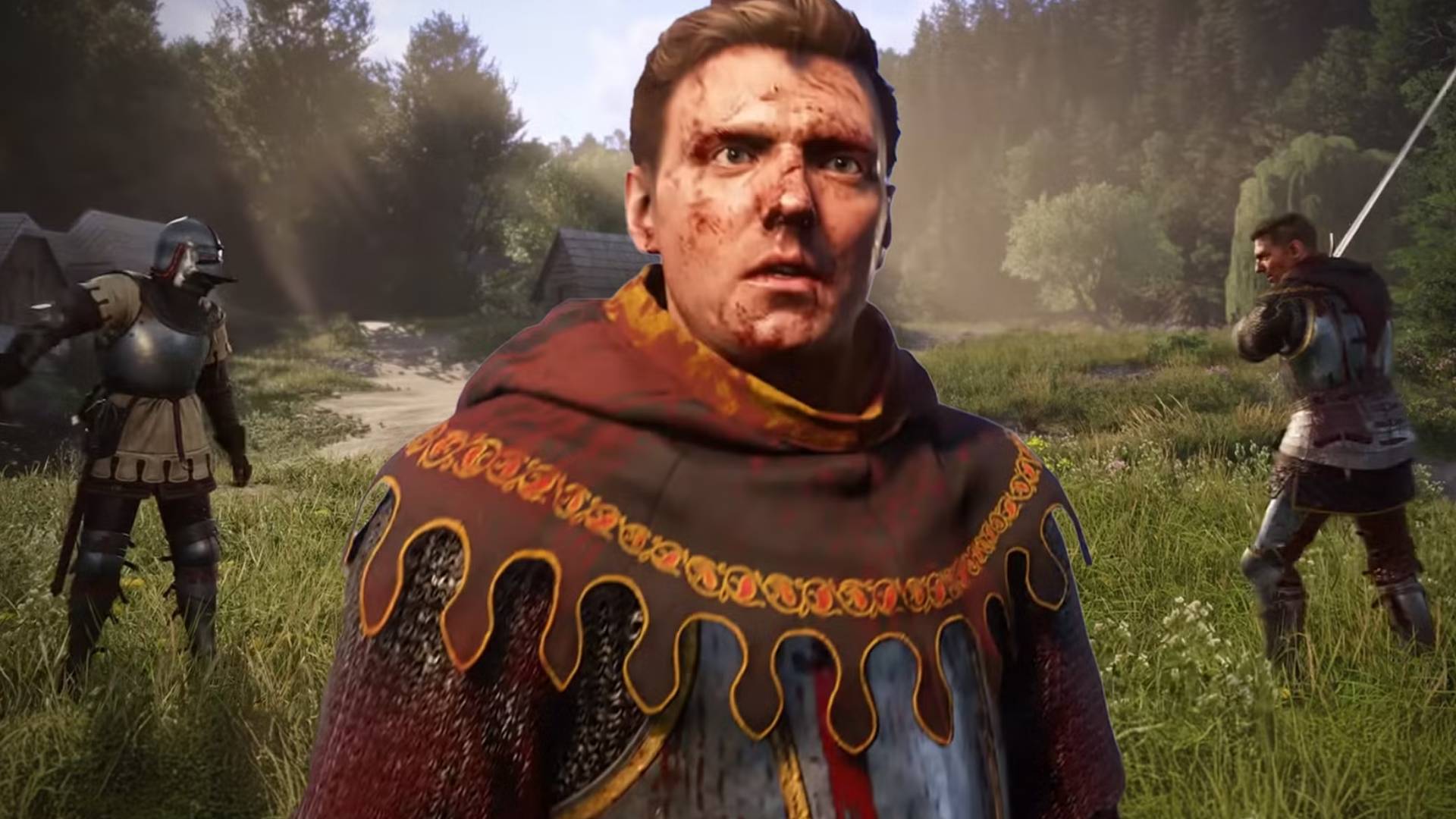 Kingdom Come Delivernance 2 gameplay showing the main man in a field