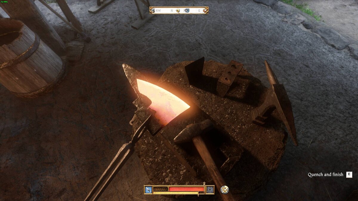 Kingdom Come Deliverance 2 axe from the lake: anvil and axe.