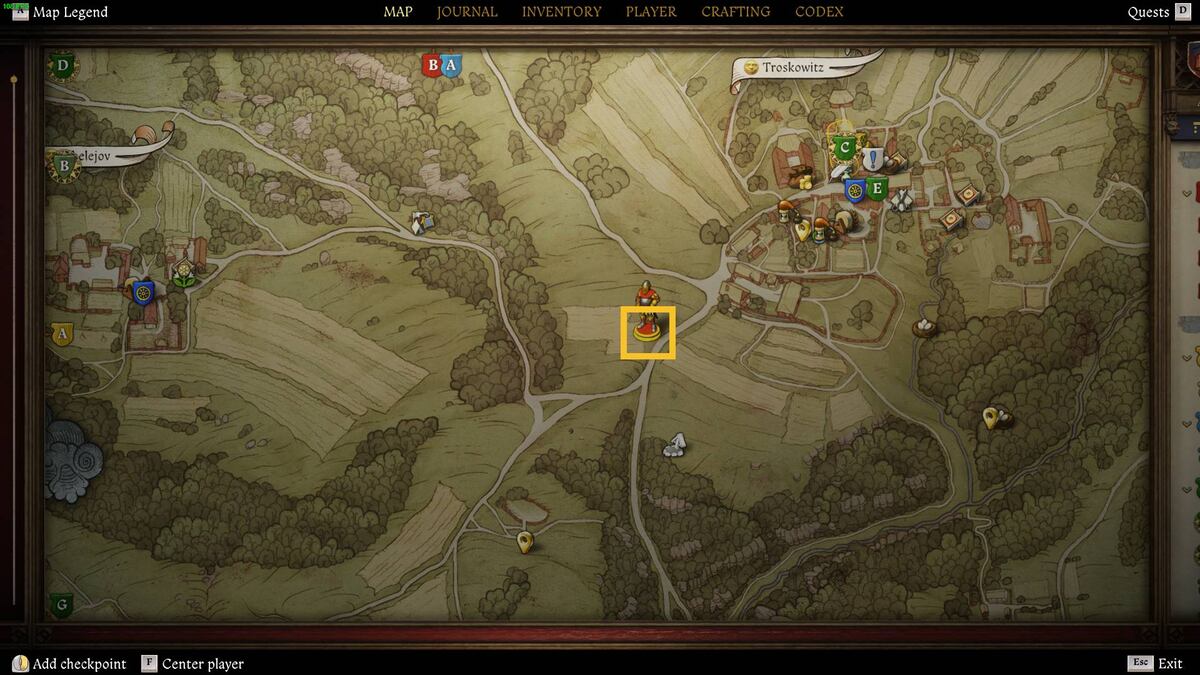 Kingdom Come Deliverance 2 Belladonna: map.