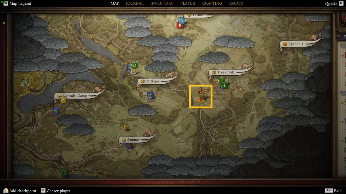 Kingdom Come Deliverance 2 Belladonna: map.
