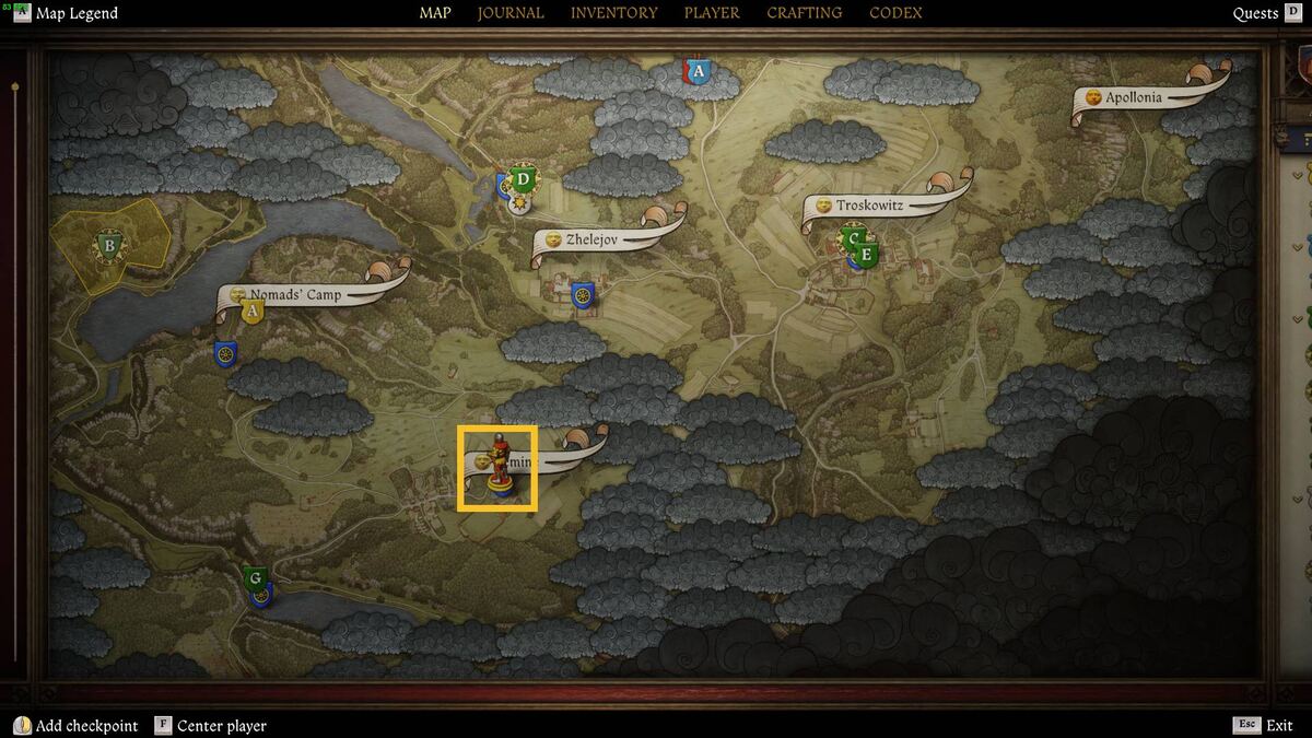 Kingdom Come Deliverance 2 Belladonna: map.