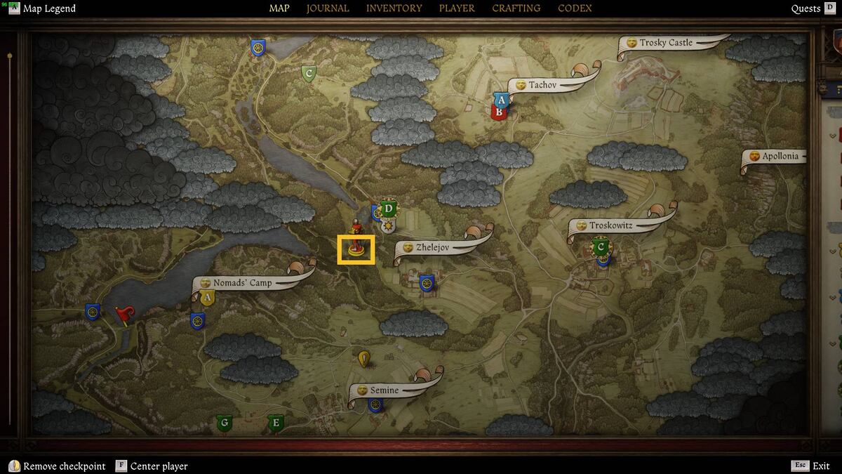 Kingdom Come Deliverance 2 Comfrey: map.