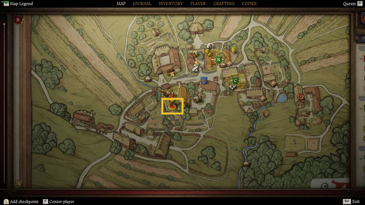 Kingdom Come Deliverance 2 Comfrey: map.