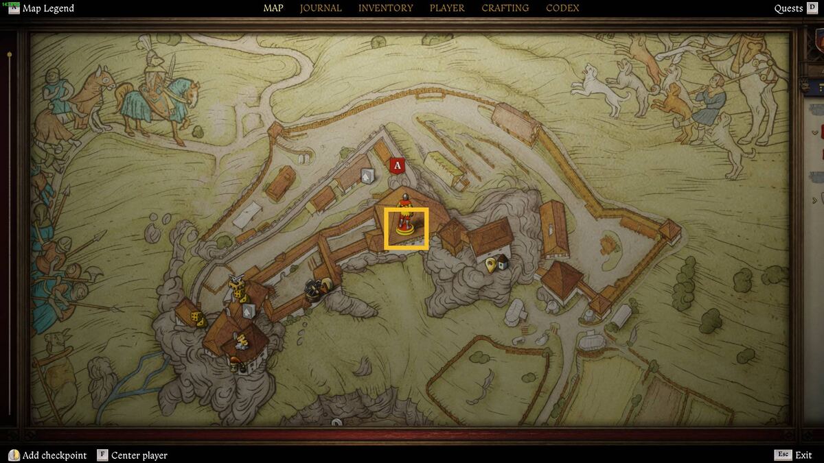 Kingdom Come Deliverance 2 Demons of Trosky fireplace locations: map.