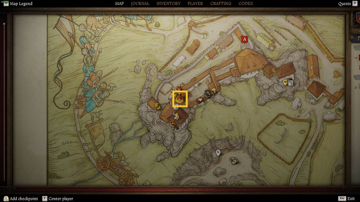 Kingdom Come Deliverance 2 Demons of Trosky fireplace locations: map.