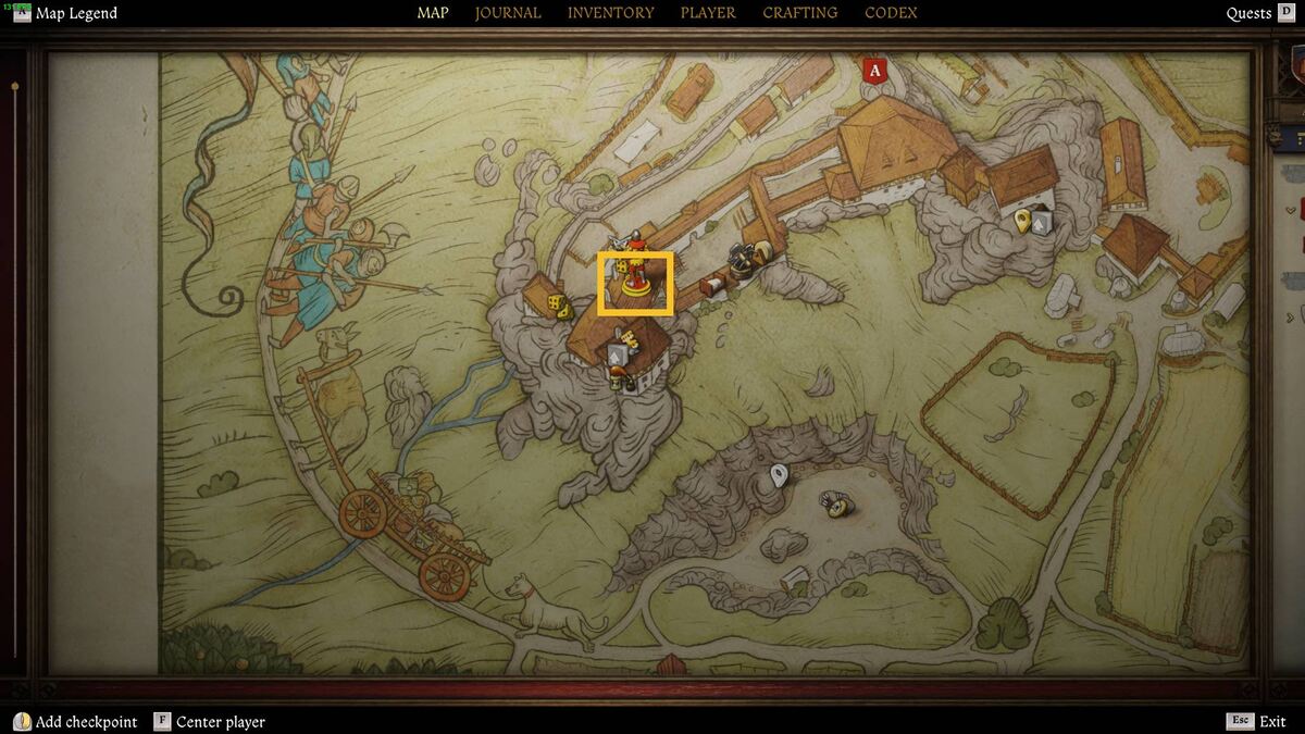 Kingdom Come Deliverance 2 Demons of Trosky fireplace locations: map.