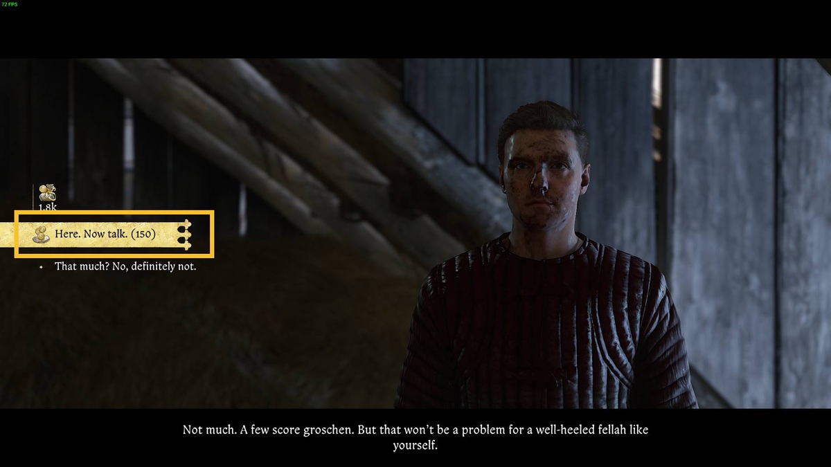 Kingdom Come Deliverance 2 Into the Underworld Goatskin: skill check.