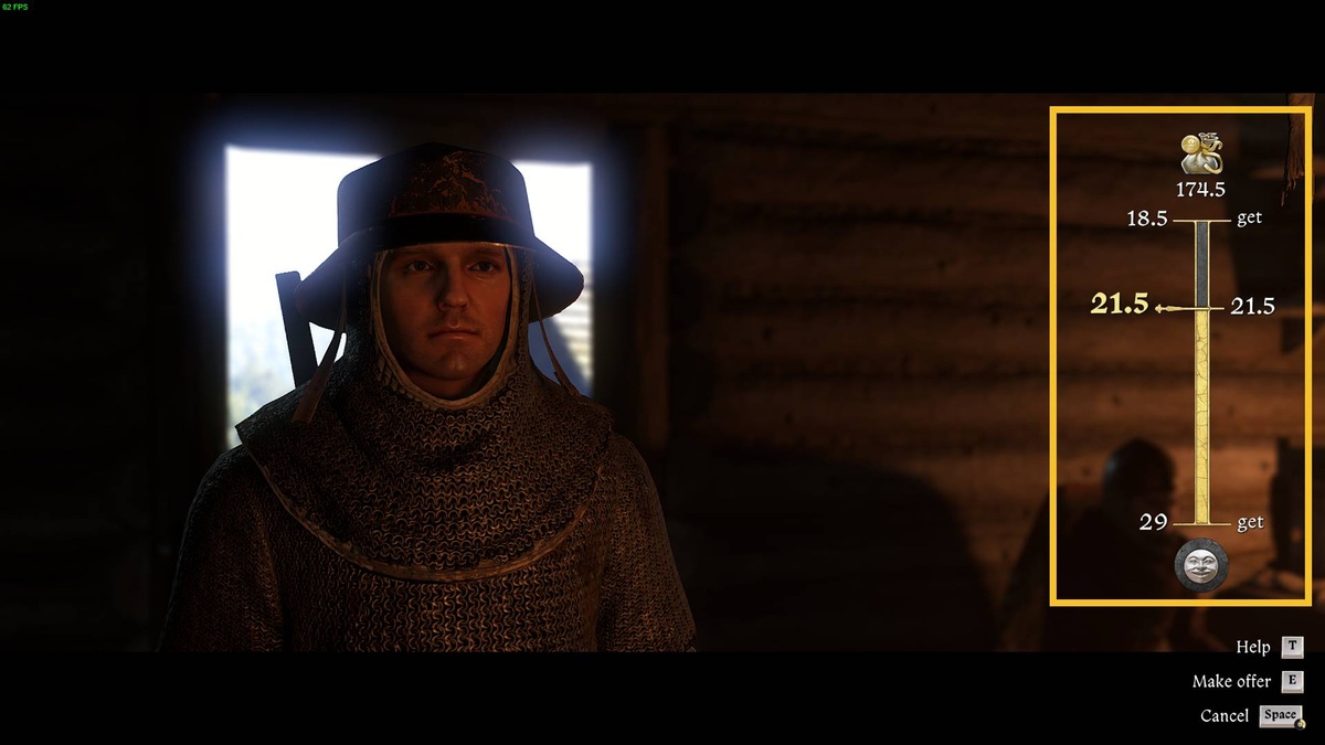 Kingdom Come Deliverance 2 haggle: haggle screen.