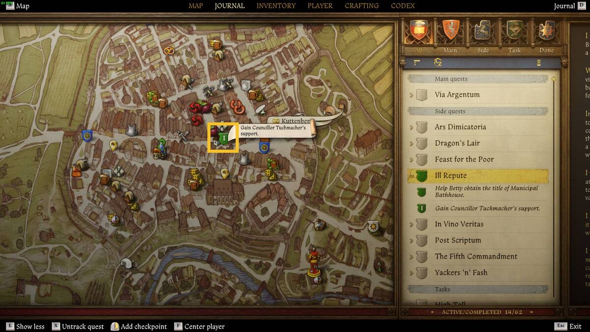 Kingdom Come Deliverance 2 Ill Repute: tailor's.