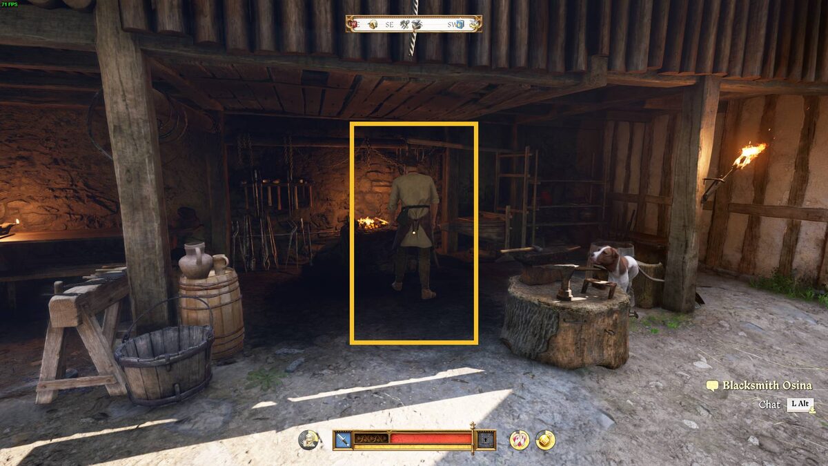 Kingdom Come Deliverance 2 Knight's Sword recipe: Blacksmith Osina.