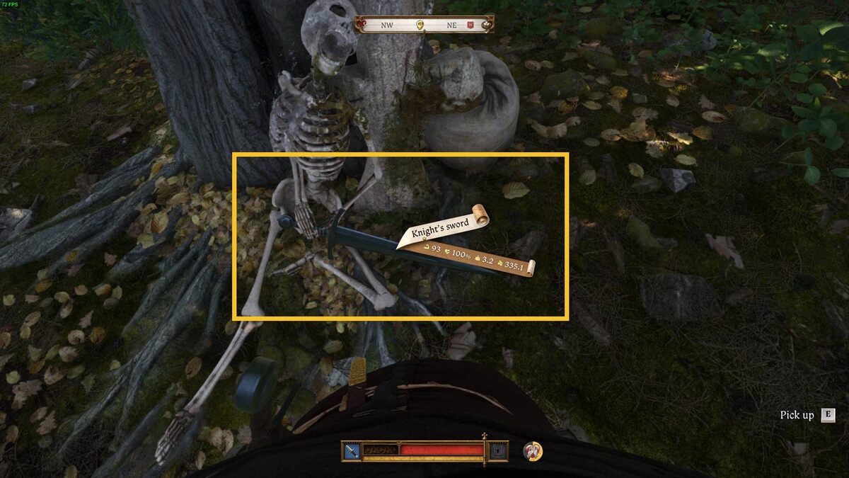 Kingdom Come Deliverance 2 Knight's Sword recipe: skeleton.