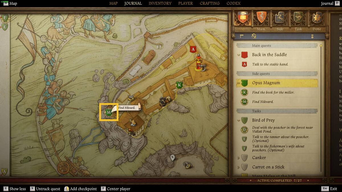 Kingdom Come Deliverance 2 Opus Magnum find the book for the miller: Nikvard.