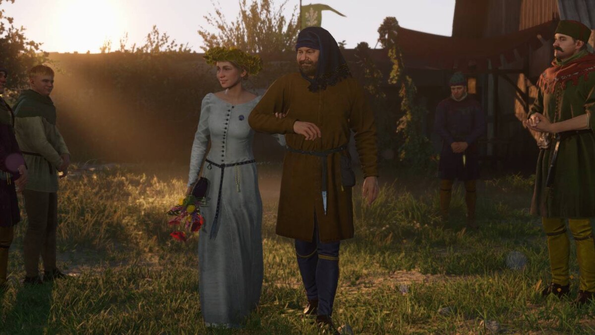 Kingdom Come Deliverance 2 Radovan Kreyzl wedding: Bailiff Thrush and Agnes.