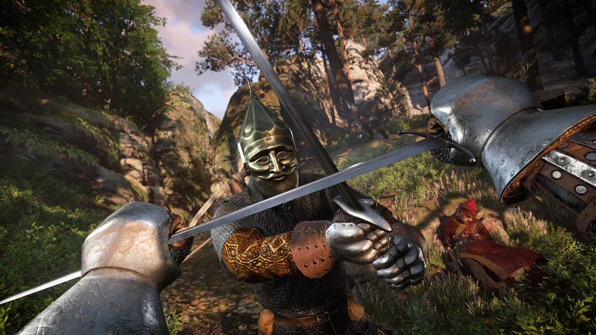 Image of a combat from first-person view in Kingdom Come: Deliverance 2.
