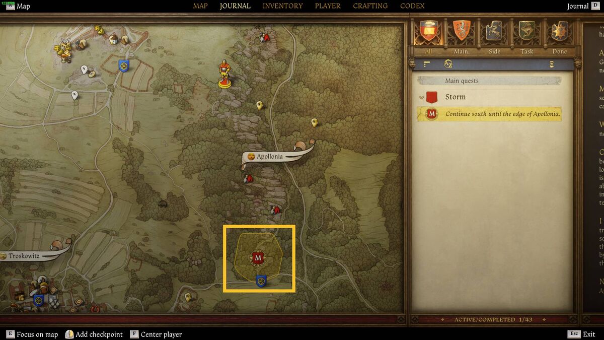 Kingdom Come Deliverance 2 Storm Mika: map.