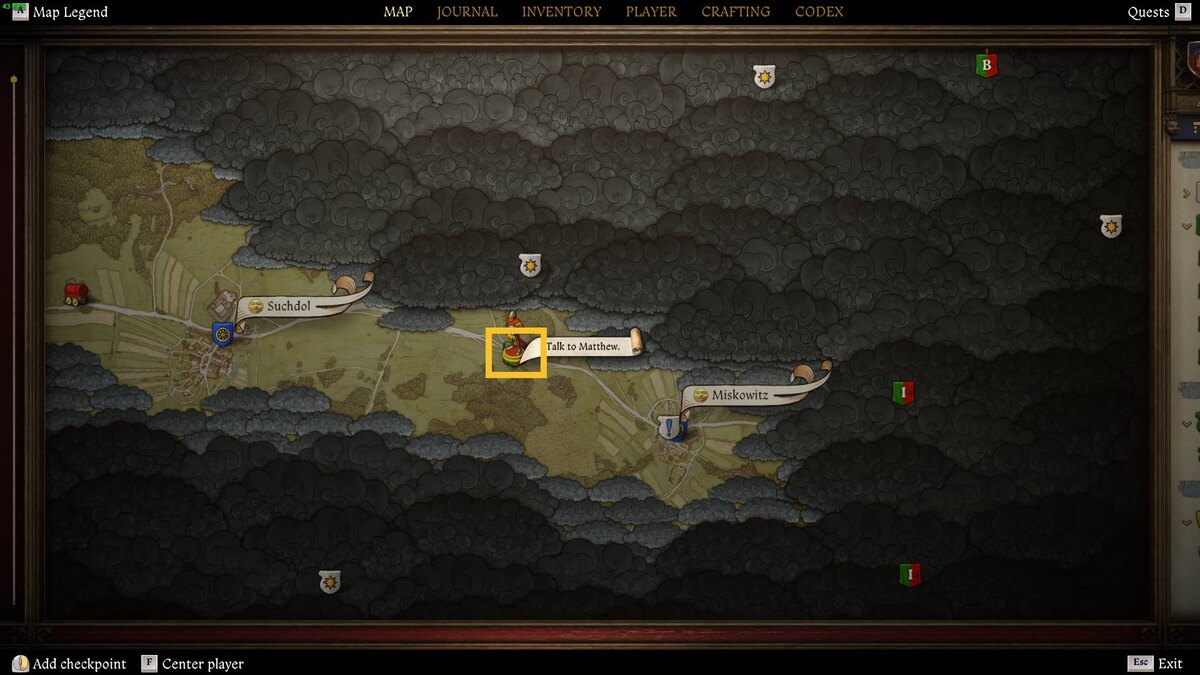 Kingdom Come Deliverance 2 The Devil's Pack Matthew: map.