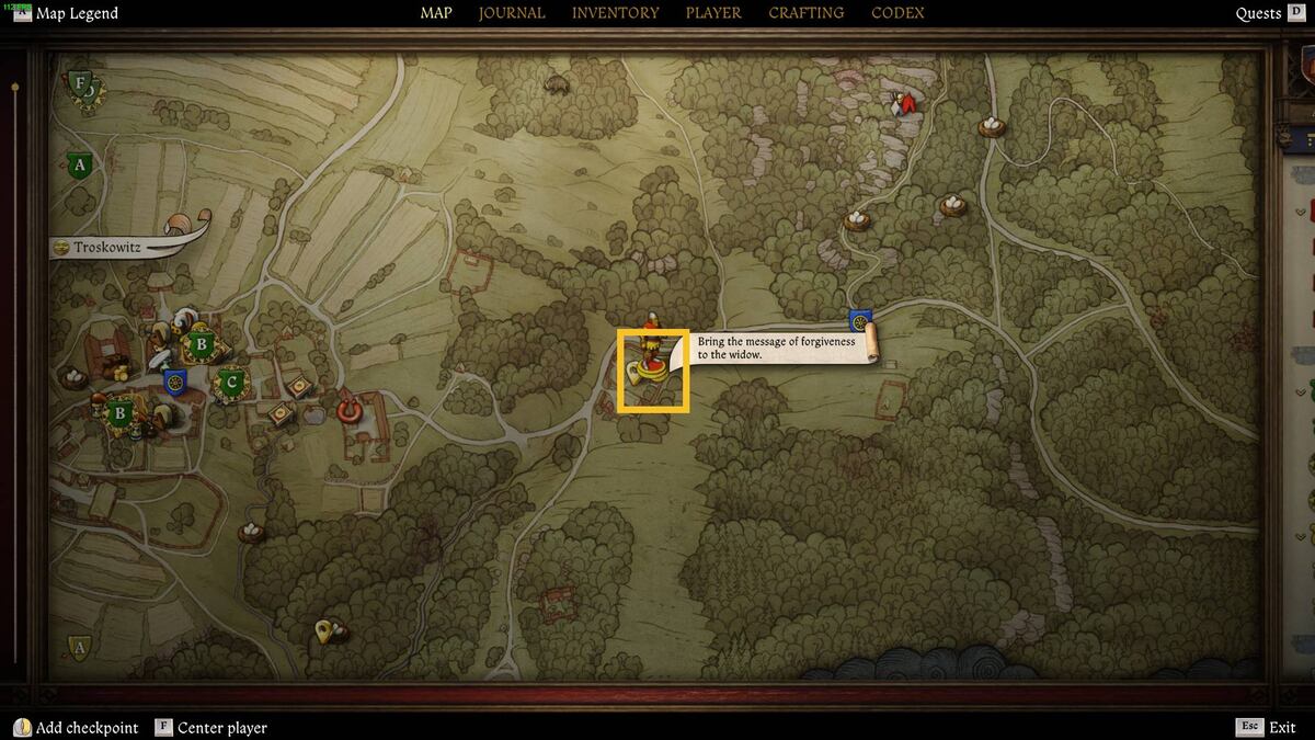 Kingdom Come Deliverance 2 The Hermit: map.