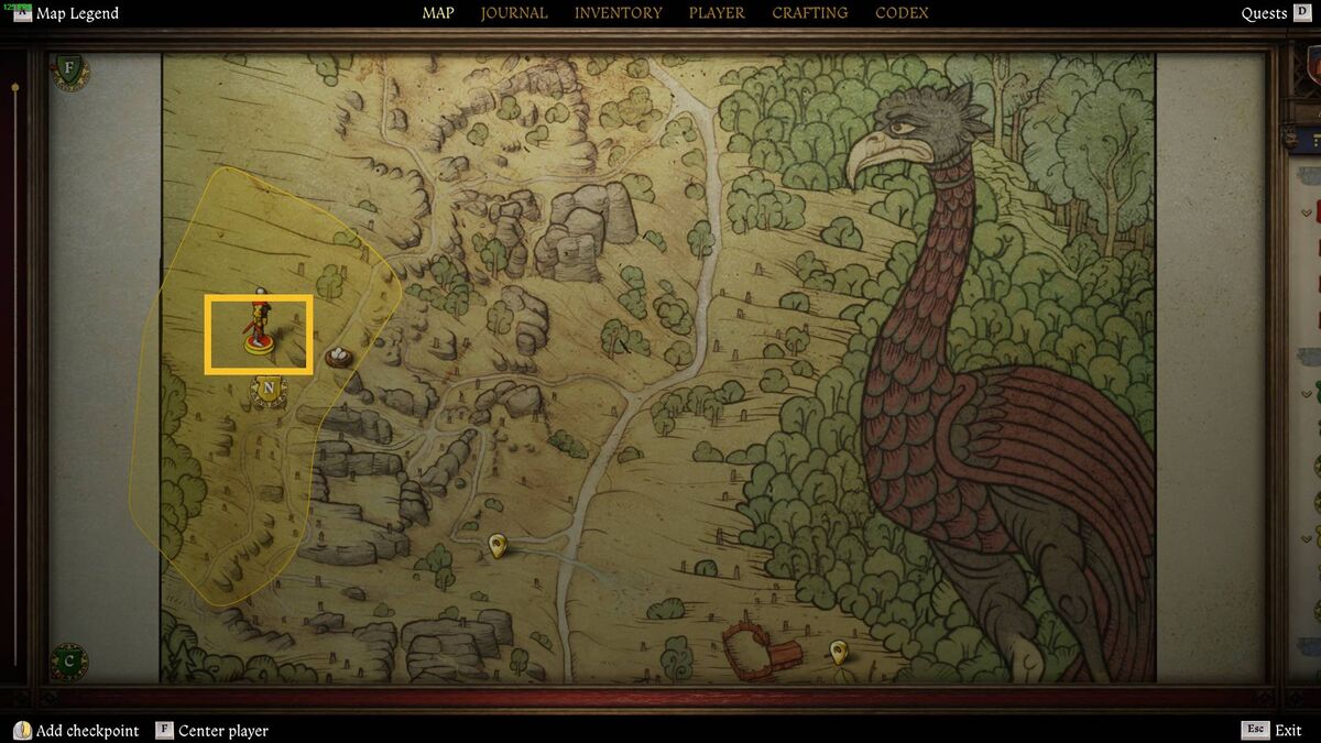 Kingdom Come Deliverance 2 The Hermit: map.