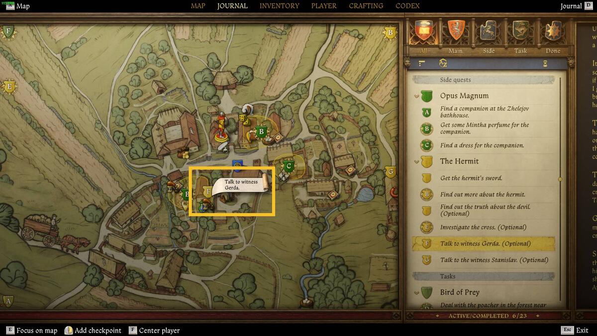 Kingdom Come Deliverance 2 The Hermit: map.