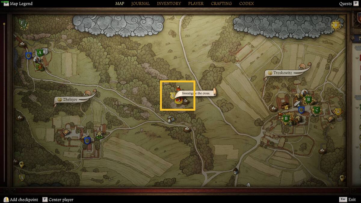 Kingdom Come Deliverance 2 The Hermit: map.