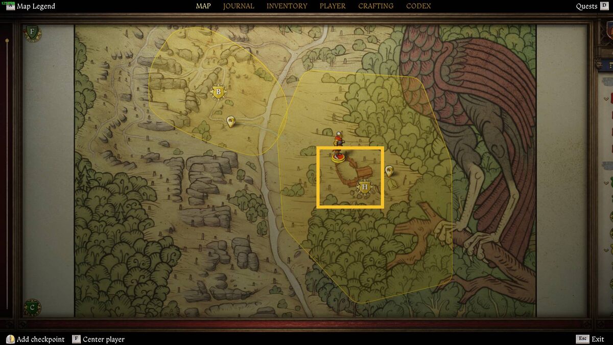 Kingdom Come Deliverance 2 The Hermit: map.