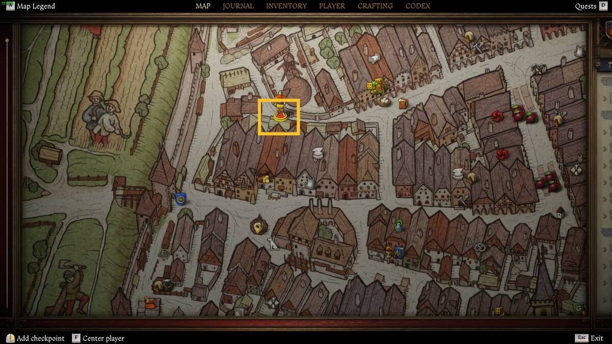 Kingdom Come Deliverance 2 Thieves' Code riddle: trader's house.