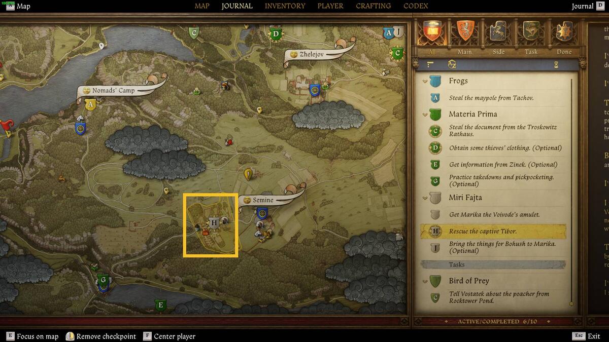 Kingdom Come Deliverance 2 Tibor Miri Fajta: map.