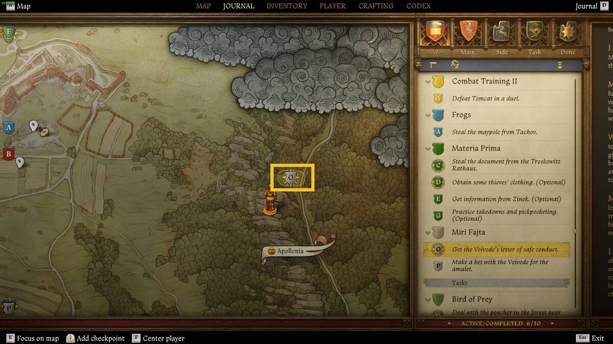 Kingdom Come Deliverance 2 Tibor Miri Fajta: map.