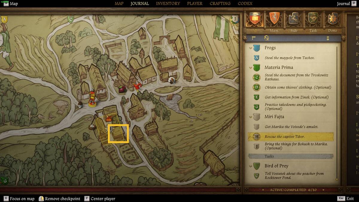 Kingdom Come Deliverance 2 Tibor Miri Fajta: map.