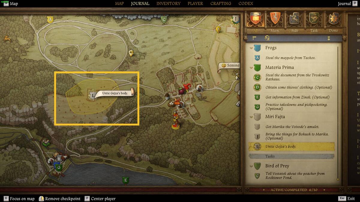 Kingdom Come Deliverance 2 Tibor Miri Fajta: map.