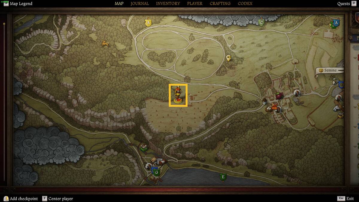 Kingdom Come Deliverance 2 Tibor Miri Fajta: map.