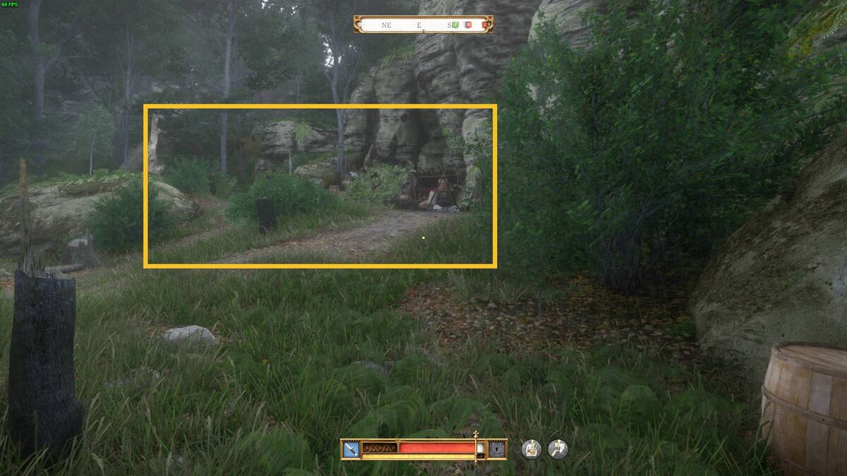Kingdom Come Deliverance 2 find huntsman Vostatek: tree marking.