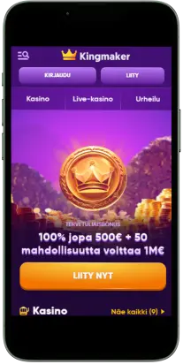 kingmaker etusivu tarjous uusille pelaajille