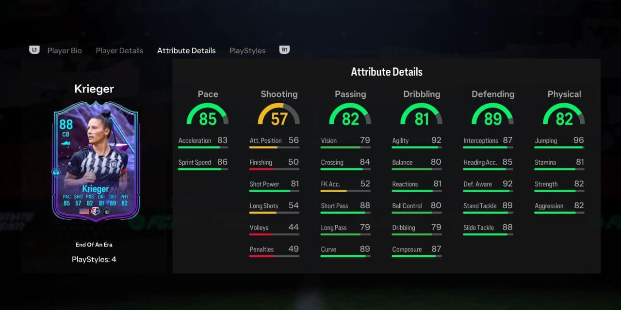 krieger eoae player profile fc 24