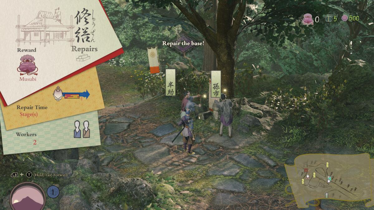 Kunistu-Gami Path of the Goddess Musubi: villagers repairing a village.