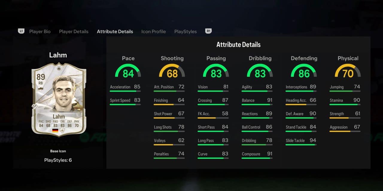 lahm icon player profile fc 24