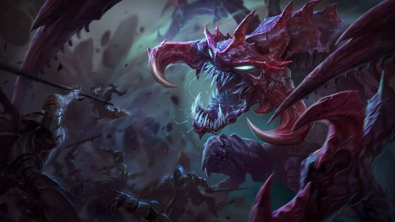 An image of a red demon with a sword.