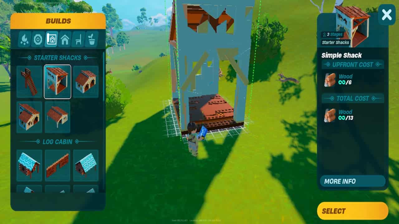 LEGO Fortnite house - An image of a player building a house. Image captured by VideoGamer.