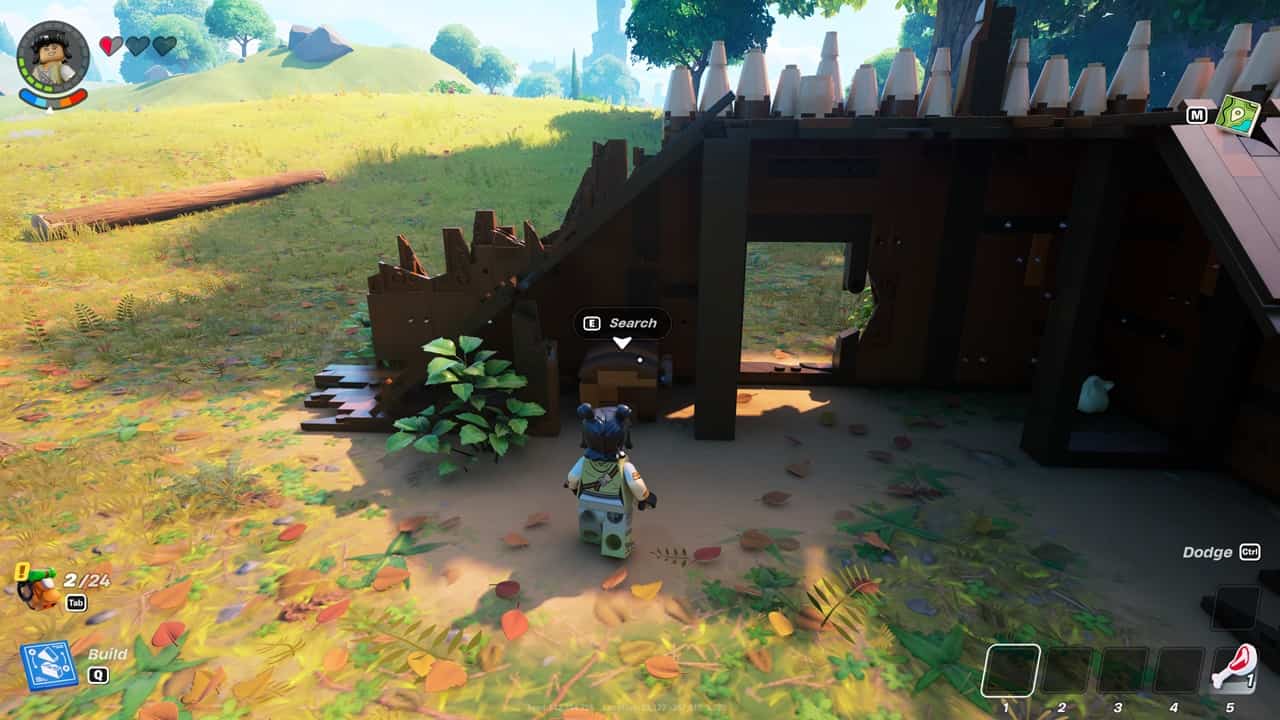 LEGO Fortnite world seed - Chests are scattered around this generated map in LEGO Fortnite. Image captured by VideoGamer.